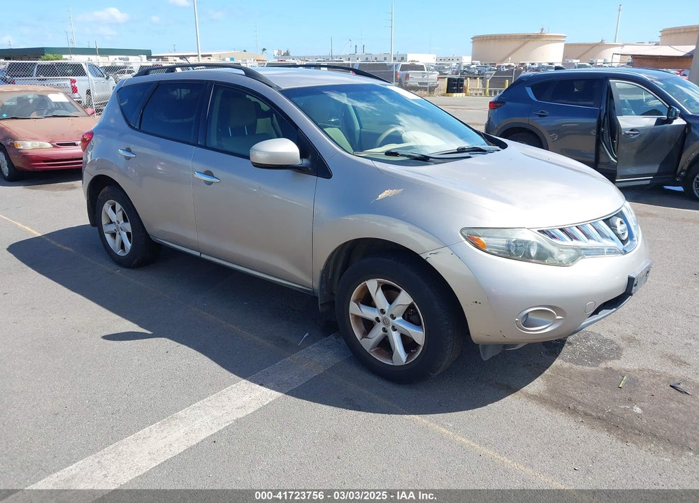 2009 NISSAN MURANO S VIN: JN8AZ18U19W003298