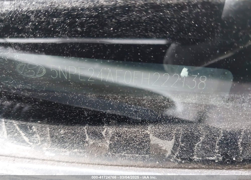 2015 HYUNDAI SONATA VIN: 5NPE24AF0FH222138