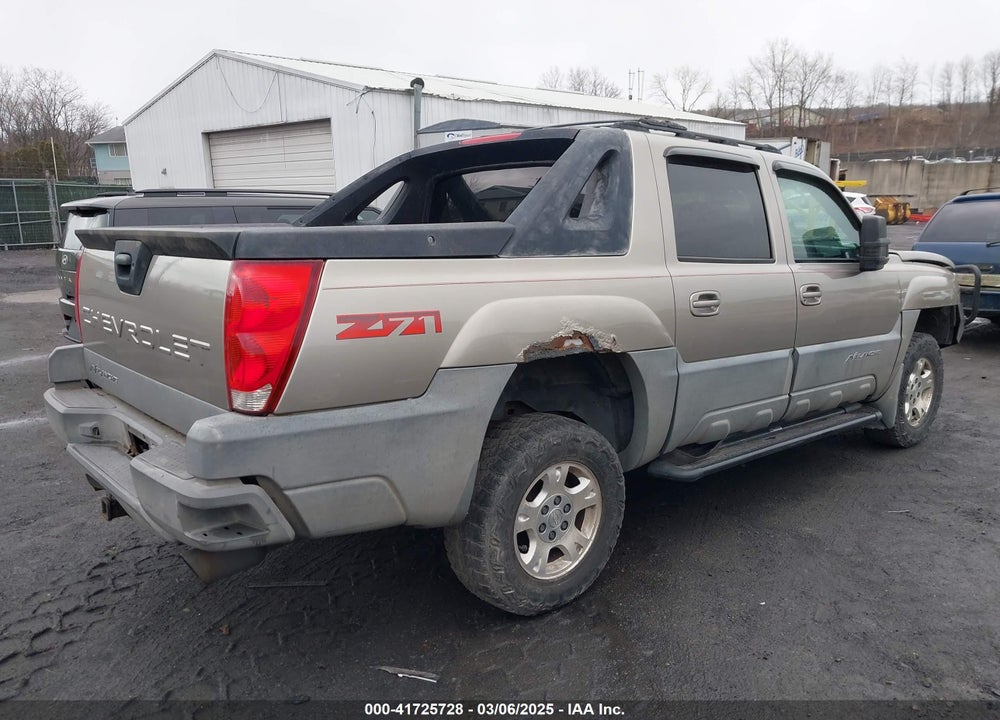 2002 CHEVROLET AVALANCHE 1500 VIN: 3GNEK13T82G322323