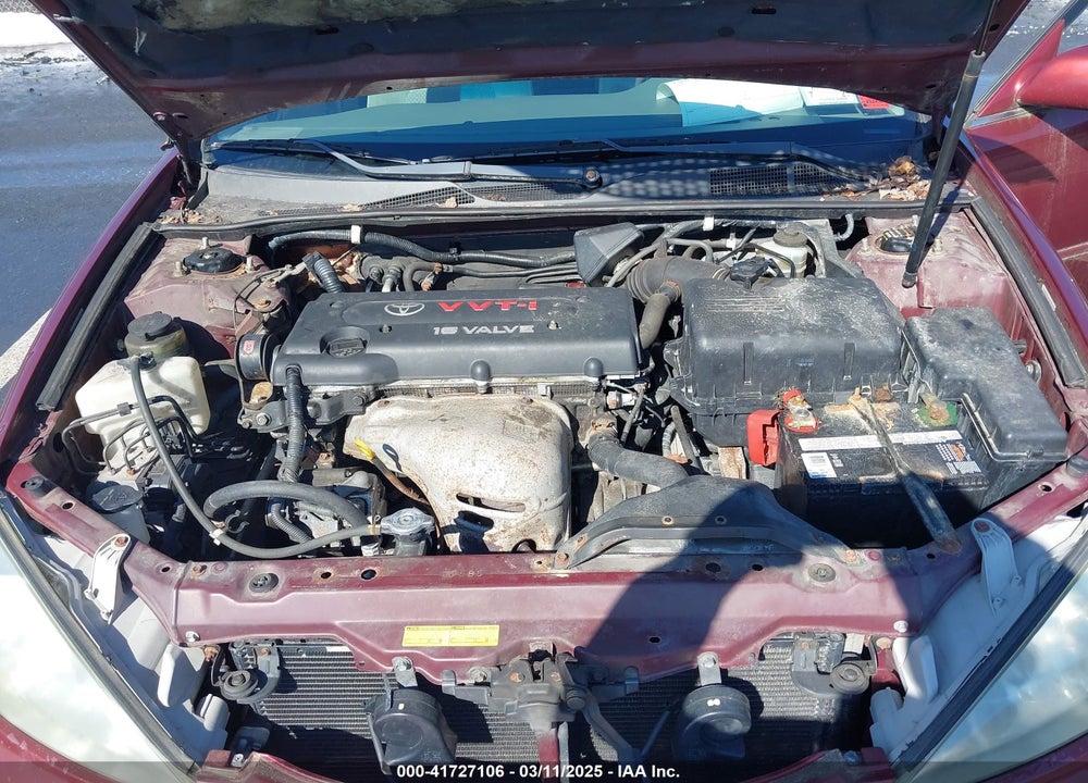 2002 TOYOTA CAMRY LE/XLE/SE VIN: 4T1BE32K92U049618