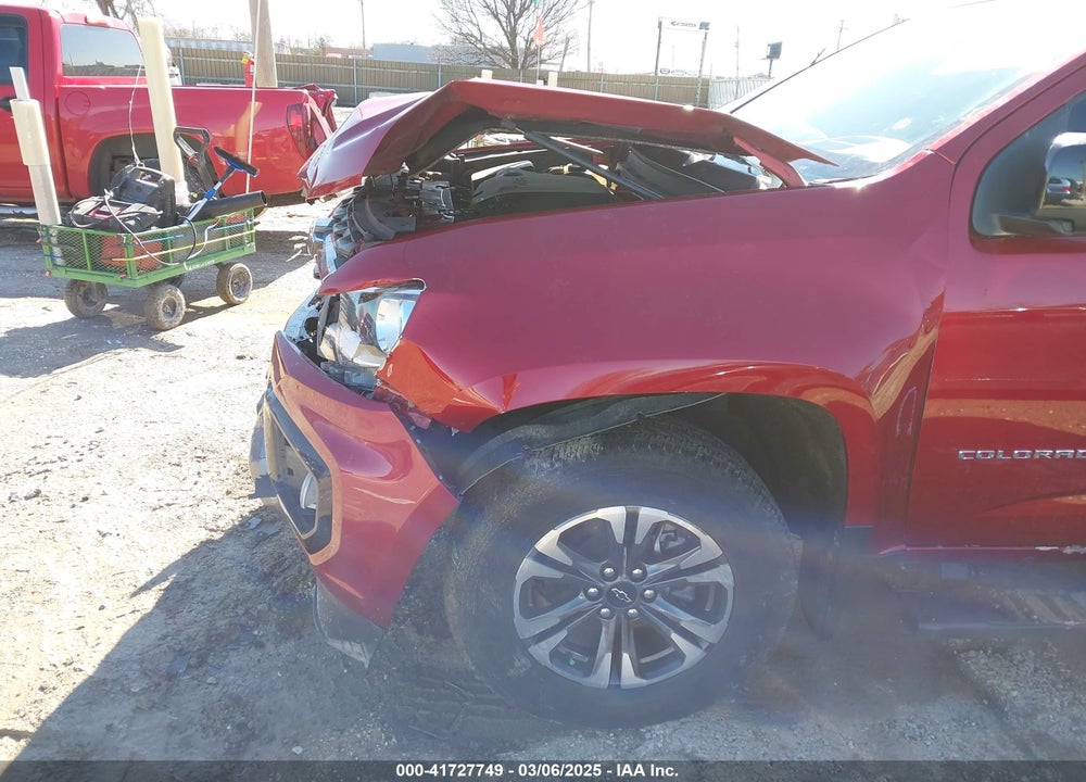 2021 CHEVROLET COLORADO 4WD SHORT BOX Z71 VIN: 1GCGTDENXM1275585