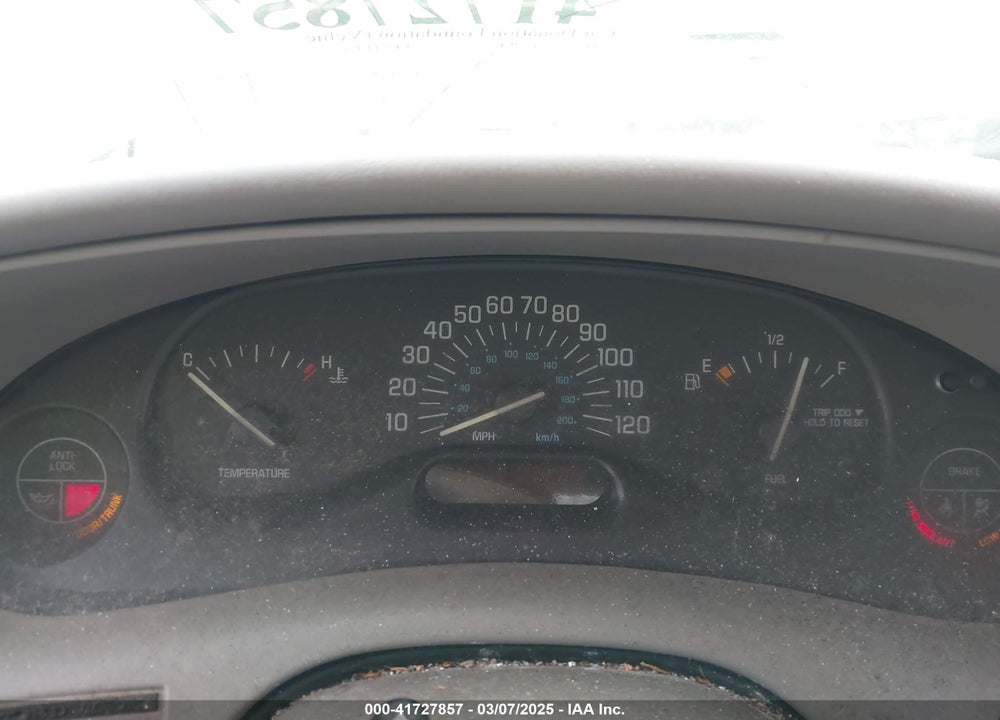 2000 BUICK CENTURY VIN: 2G4WS52J5Y1301947