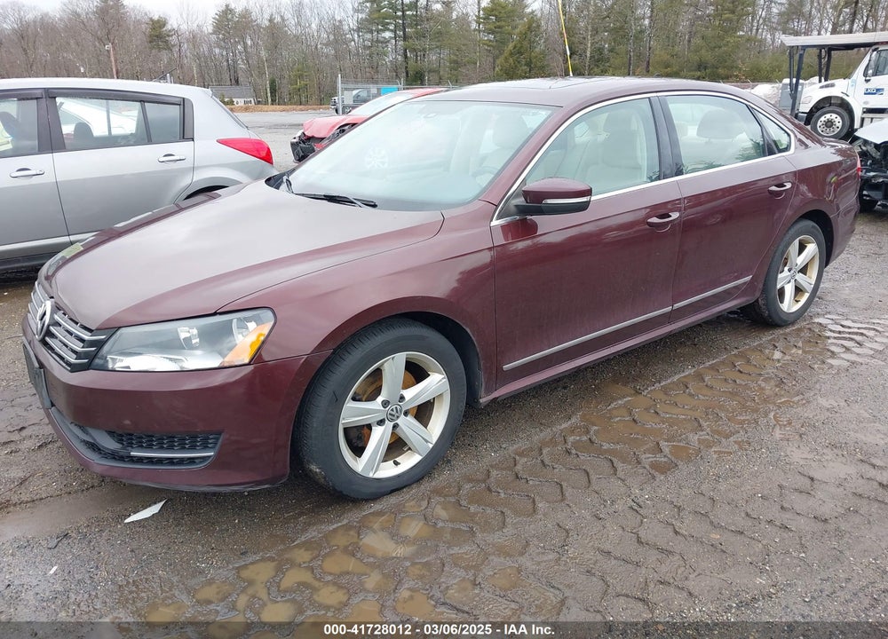 2013 VOLKSWAGEN PASSAT VIN: 1VWBP7A36DC095185