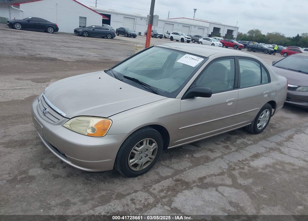 2002 HONDA CIVIC LX VIN: 1HGES16582L003451