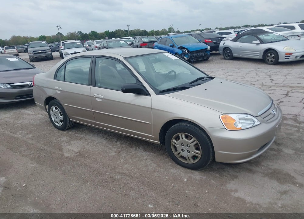 2002 HONDA CIVIC LX VIN: 1HGES16582L003451