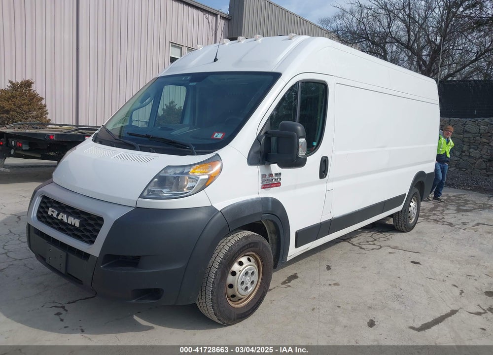 2019 RAM PROMASTER 2500 HIGH ROOF 159 WB VIN: 3C6TRVDG1KE503643