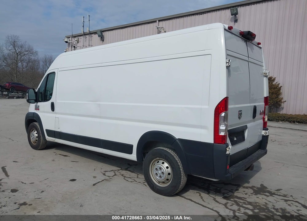 2019 RAM PROMASTER 2500 HIGH ROOF 159 WB VIN: 3C6TRVDG1KE503643