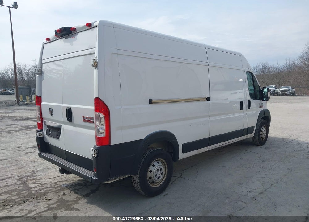 2019 RAM PROMASTER 2500 HIGH ROOF 159 WB VIN: 3C6TRVDG1KE503643