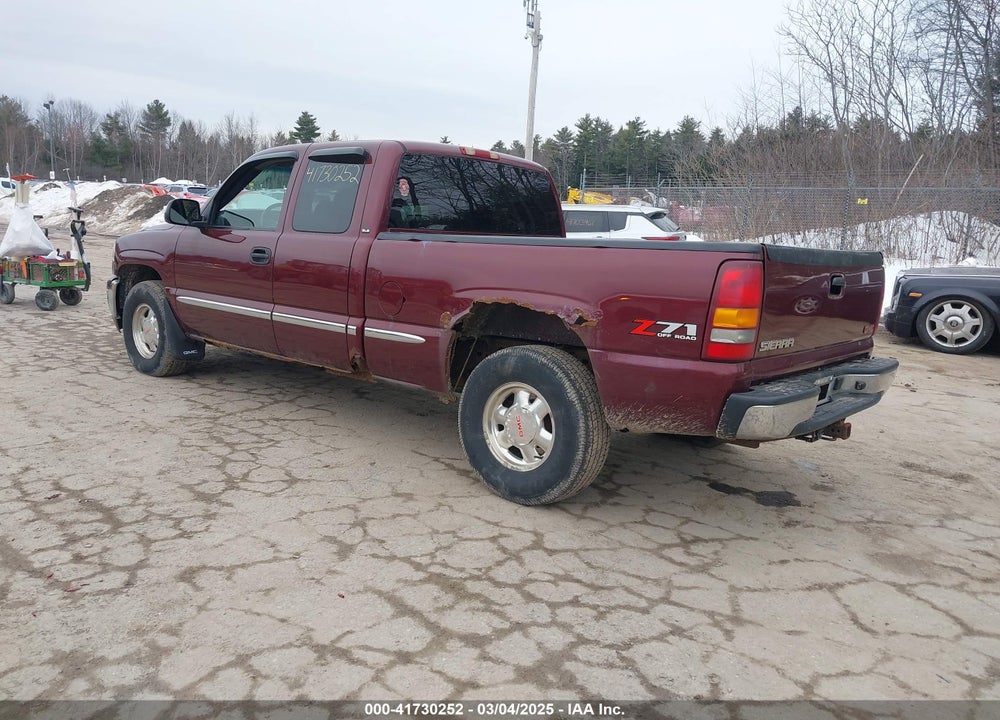 2002 GMC SIERRA 1500 SLE VIN: 2GTEK19V121212918