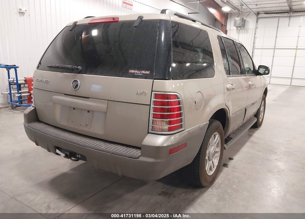 2004 MERCURY MOUNTAINEER VIN: 4M2ZU86K84ZJ13774
