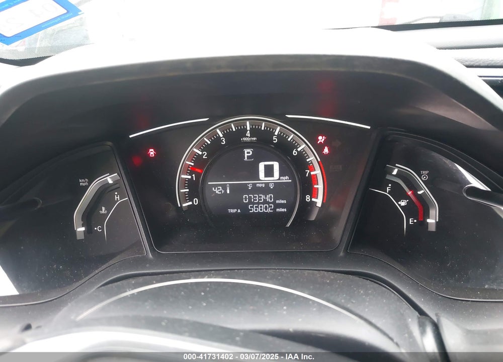2018 HONDA CIVIC VIN: 19XFC2F51JE019861