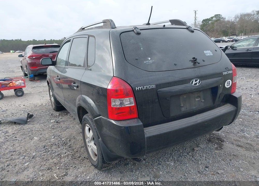 2008 HYUNDAI TUCSON GLS VIN: KM8JM12B58U874714