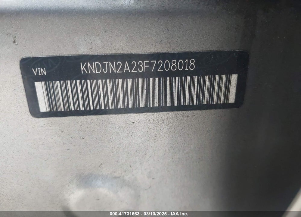 2015 KIA SOUL VIN: KNDJN2A23F7208018