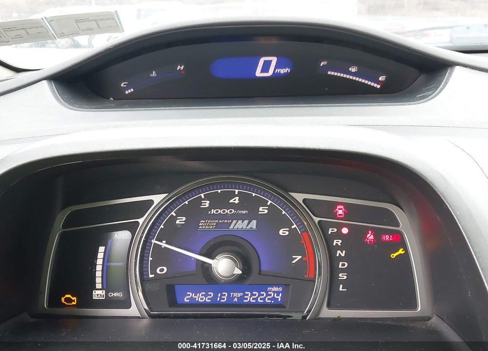 2009 HONDA CIVIC HYBRID VIN: JHMFA36279S010896