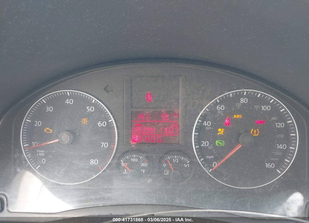 2009 VOLKSWAGEN JETTA VIN: 3VWJZ71K09M156128