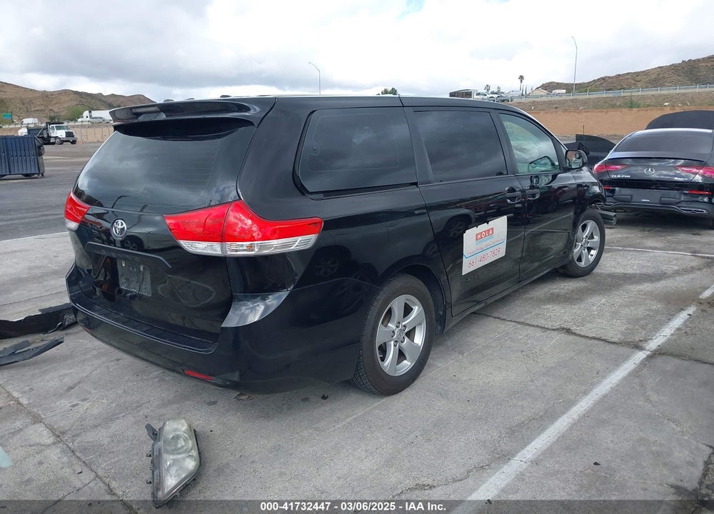 2014 TOYOTA SIENNA L V6 7 PASSENGER VIN: 5TDZK3DC3ES519412