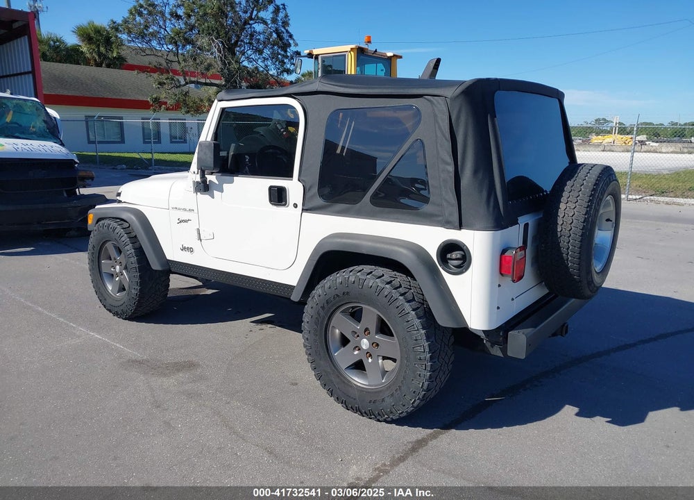 2002 JEEP WRANGLER SPORT VIN: 1J4FA49S92P772519