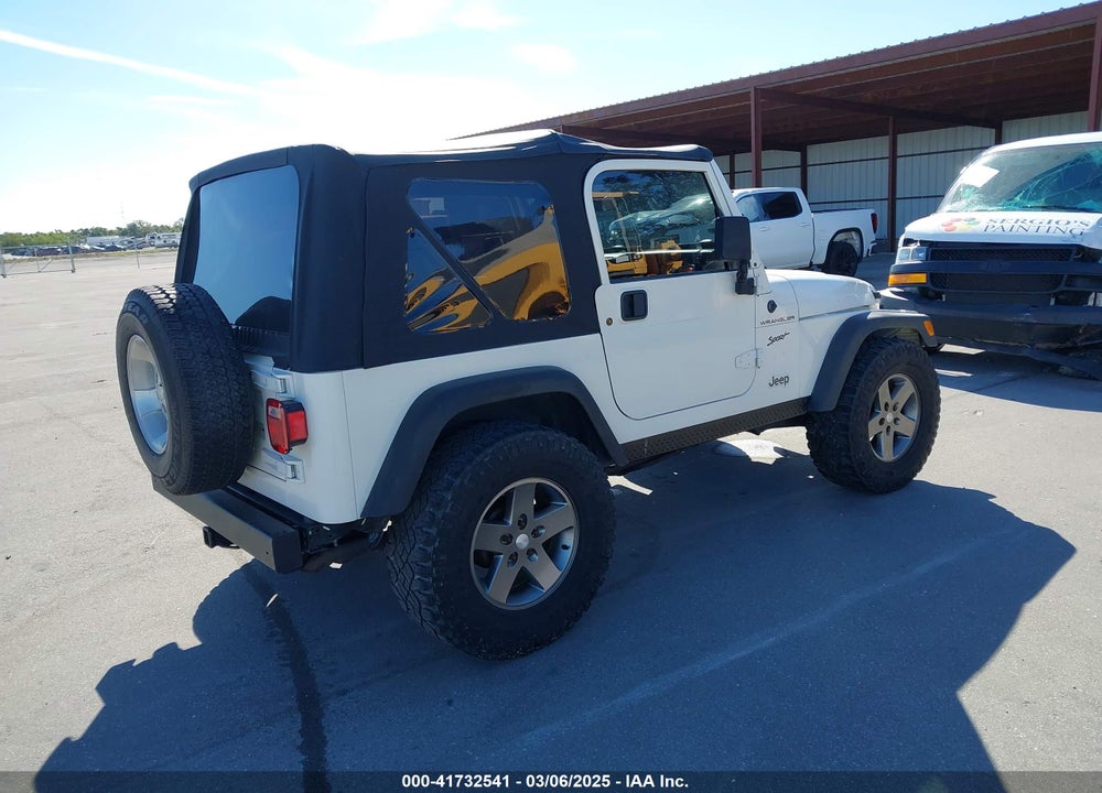 2002 JEEP WRANGLER SPORT VIN: 1J4FA49S92P772519