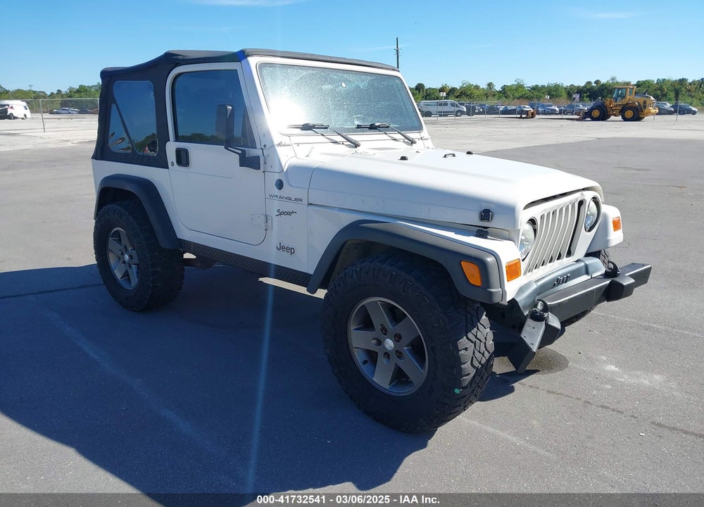 2002 JEEP WRANGLER SPORT VIN: 1J4FA49S92P772519