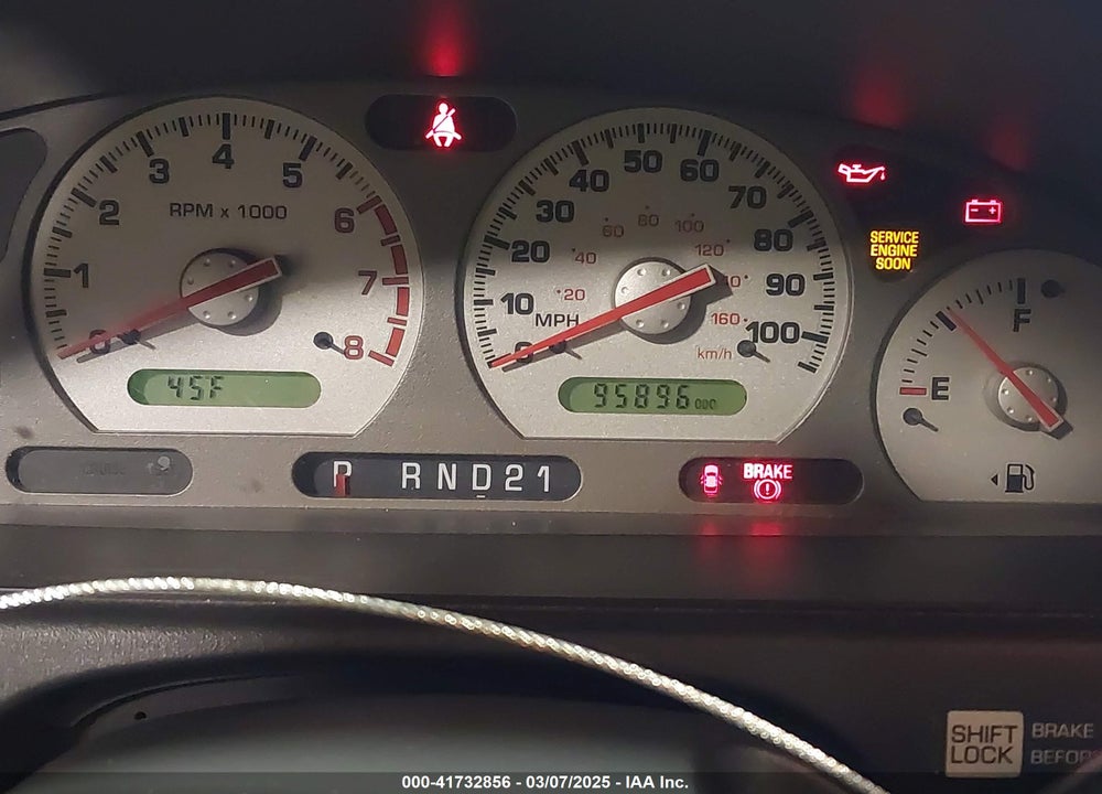 2001 NISSAN QUEST VIN: 4N2ZN17TX1D804294