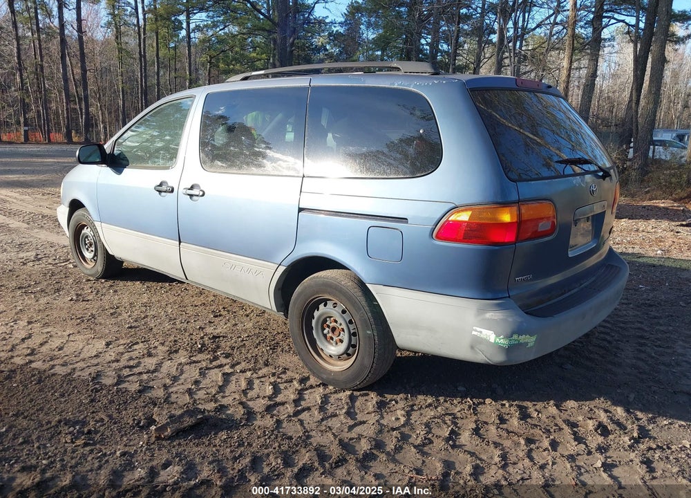 2000 TOYOTA SIENNA LE VIN: 4T3ZF13C5YU181671