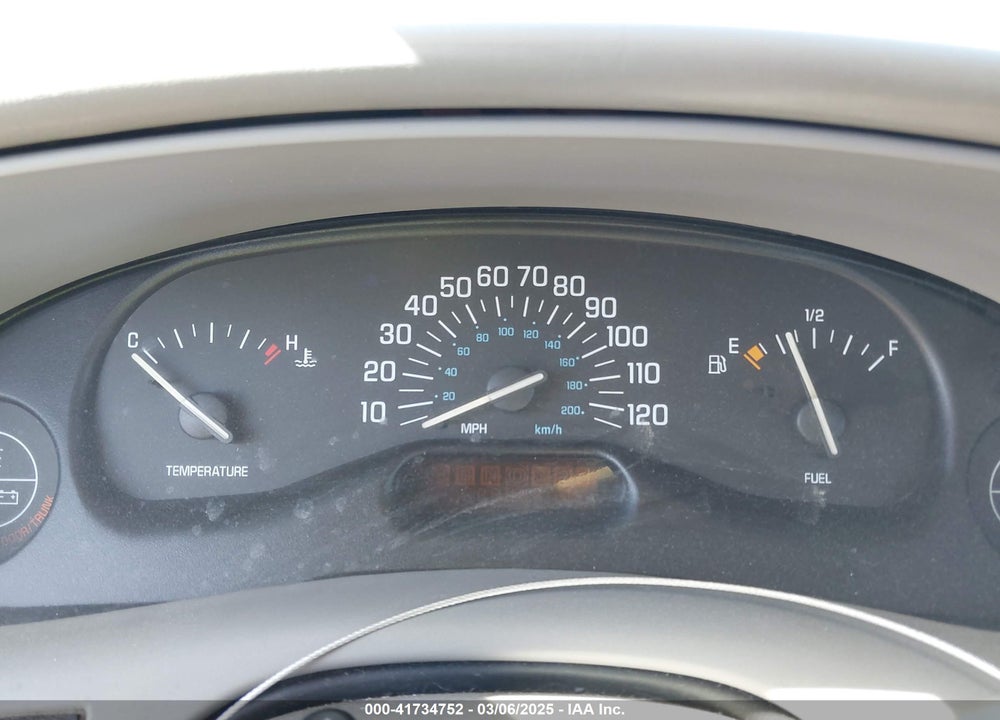 1999 BUICK CENTURY CUSTOM VIN: 2G4WS52M8X1434341