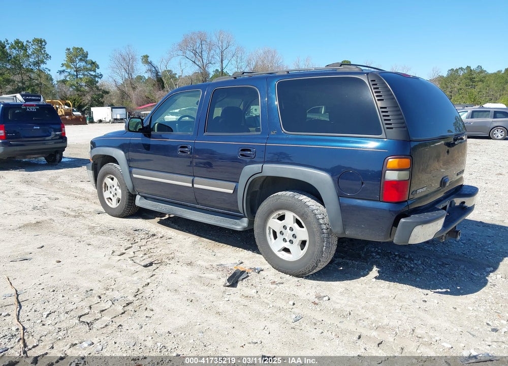 2005 CHEVROLET TAHOE VIN: 1GNEK13T25R158216