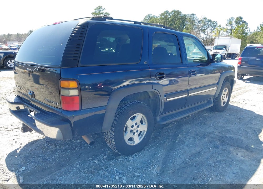 2005 CHEVROLET TAHOE VIN: 1GNEK13T25R158216