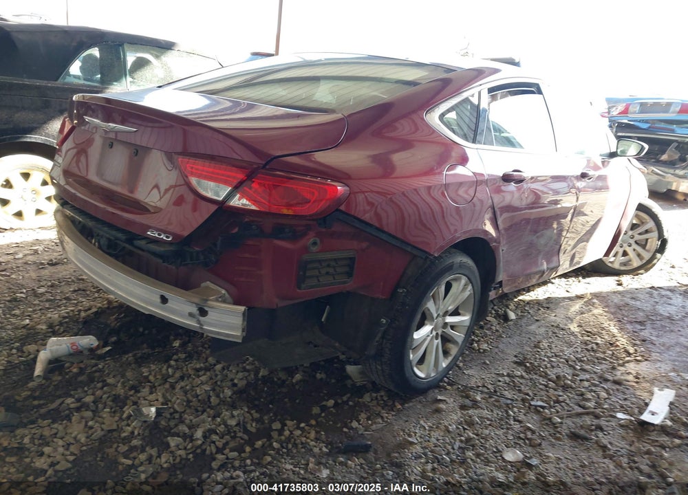 2016 CHRYSLER 200 TOURING VIN: 1C3CCCFB1GN196613