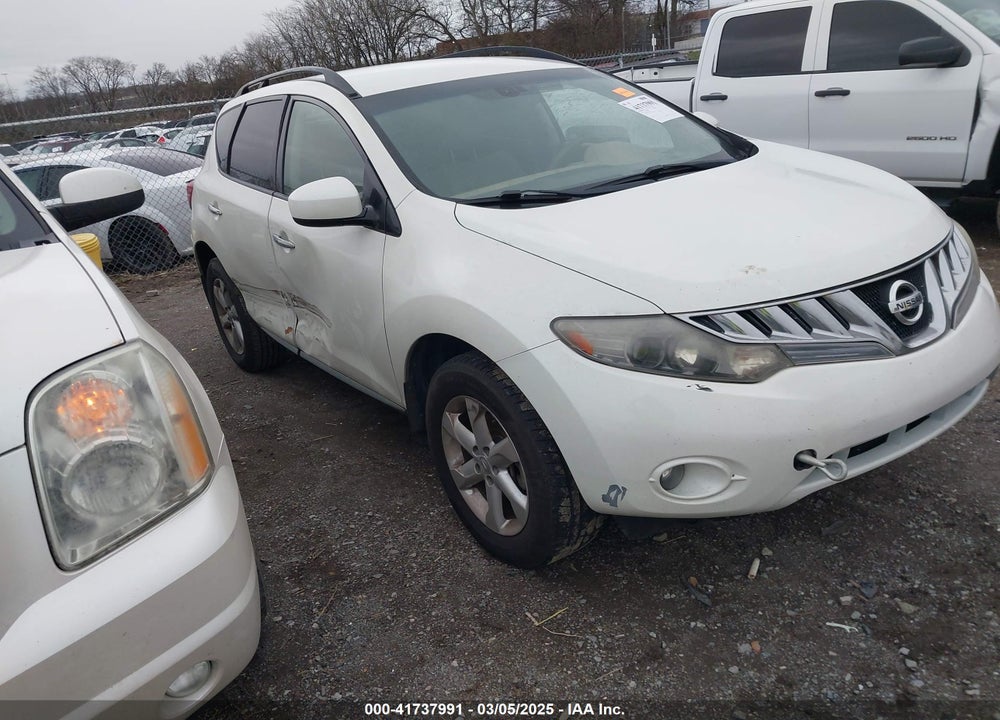 2009 NISSAN MURANO SL VIN: JN8AZ18U69W031355