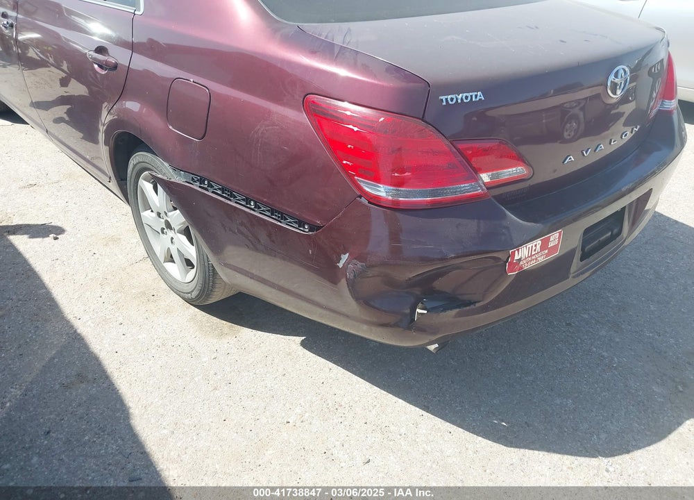 2007 TOYOTA AVALON VIN: 4T1BK36B97U205988