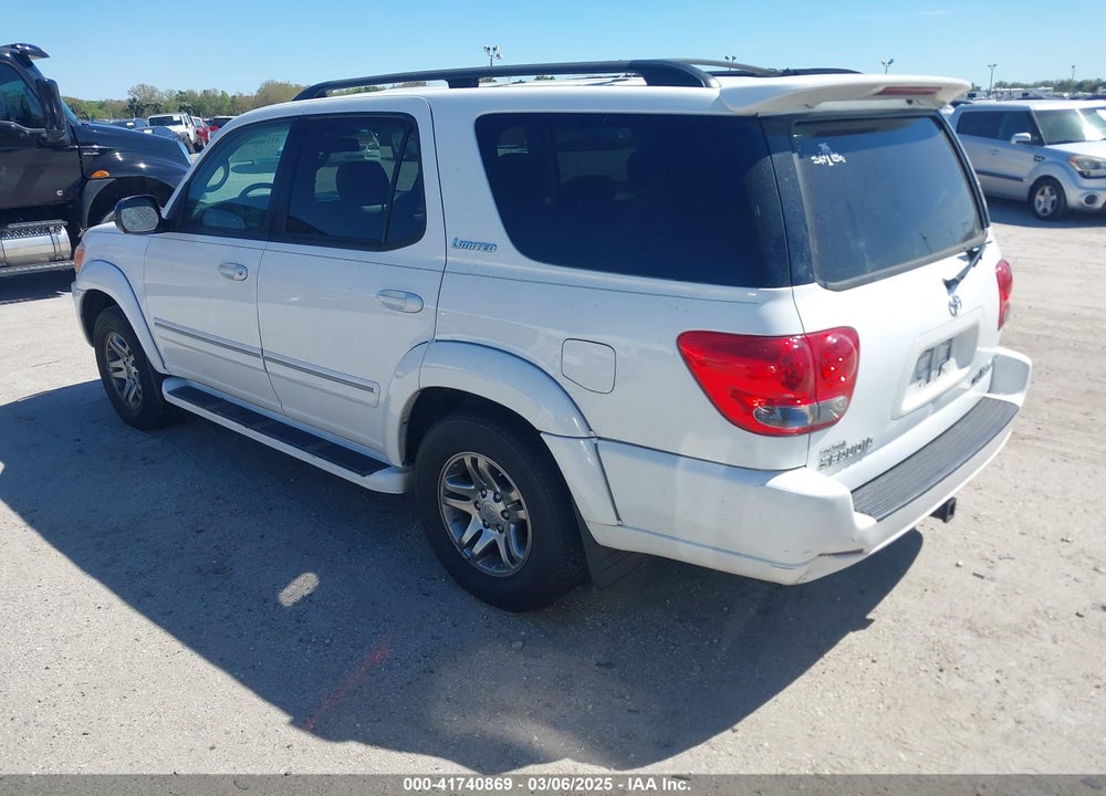2007 TOYOTA SEQUOIA LIMITED V8 VIN: 5TDBT48A27S285702