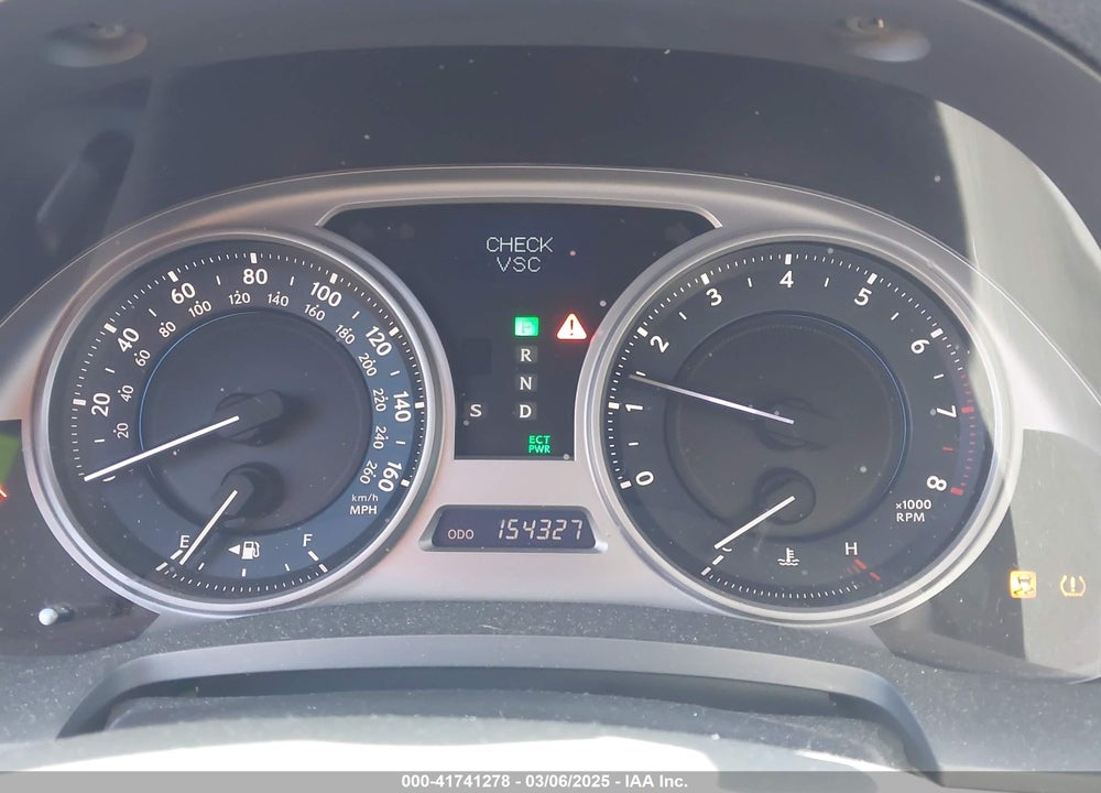 2007 LEXUS IS 250 VIN: JTHCK262X75010574