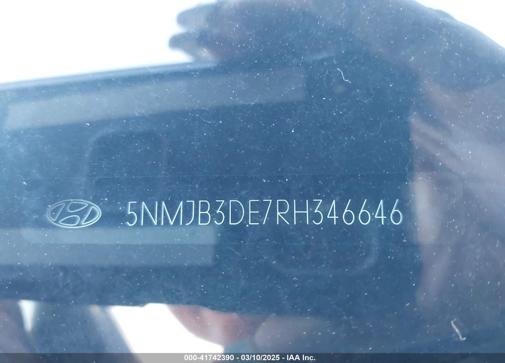 2024 HYUNDAI TUCSON VIN: 5NMJB3DE7RH346646