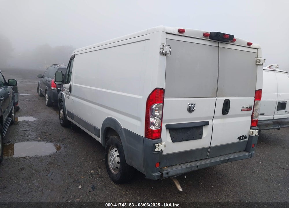 2014 RAM PROMASTER 1500 LOW ROOF VIN: 3C6TRVAG8EE108464