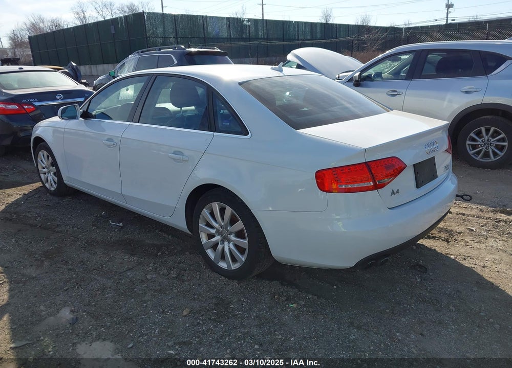 2012 AUDI A4 VIN: WAUBFAFL6CN011412