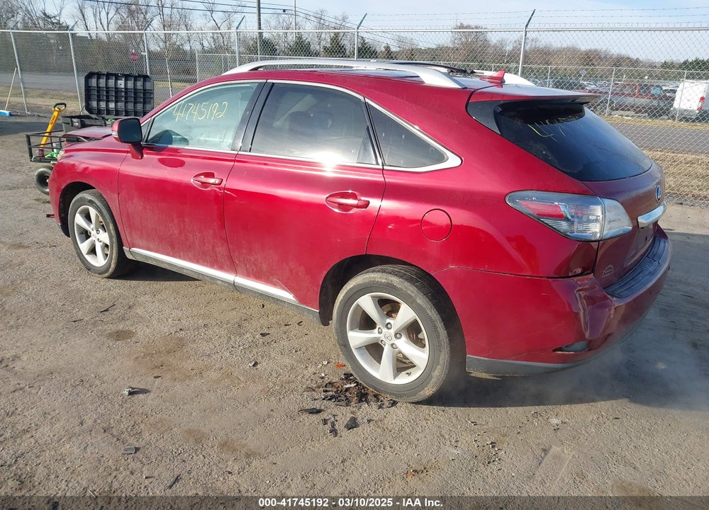 2011 LEXUS RX 350 VIN: 2T2BK1BA7BC095496