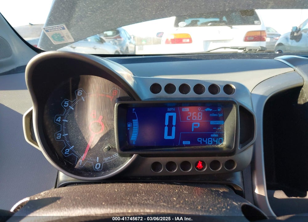 2014 CHEVROLET SONIC LT AUTO VIN: 1G1JC6SB1E4162712