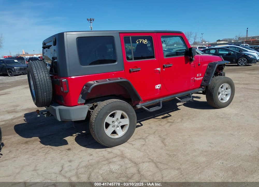 2008 JEEP WRANGLER UNLIMITED X VIN: 1J4GA39188L619460