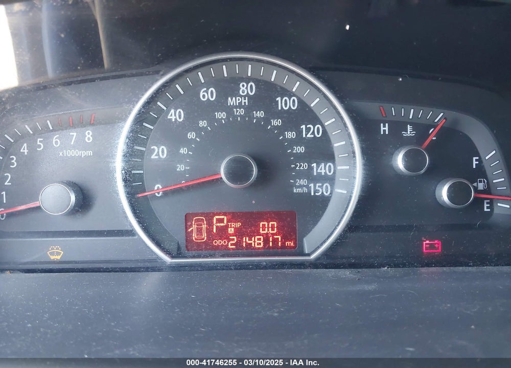 2009 KIA BORREGO VIN: KNDJH741495022012