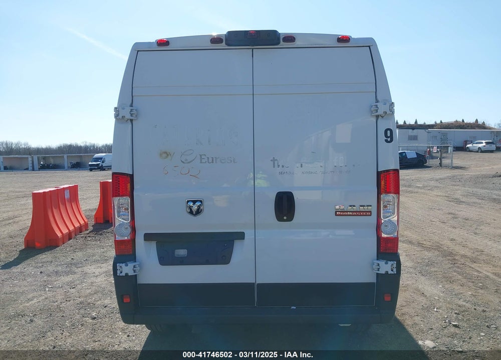 2019 RAM PROMASTER 2500 HIGH ROOF 159 WB VIN: 3C6TRVDGXKE563646