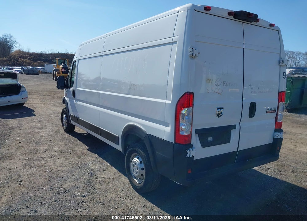 2019 RAM PROMASTER 2500 HIGH ROOF 159 WB VIN: 3C6TRVDGXKE563646
