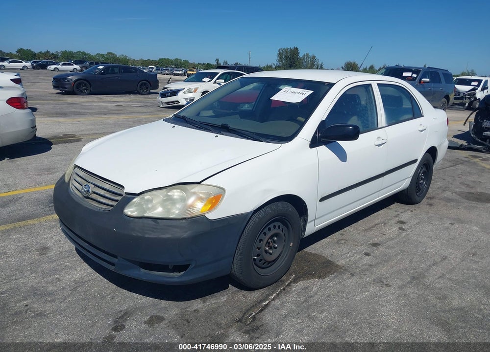 2003 TOYOTA COROLLA VIN: JTDBR32E832015766