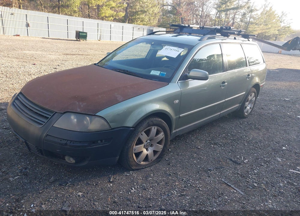 2003 VOLKSWAGEN PASSAT GLX VIN: WVWYH63B23E026361