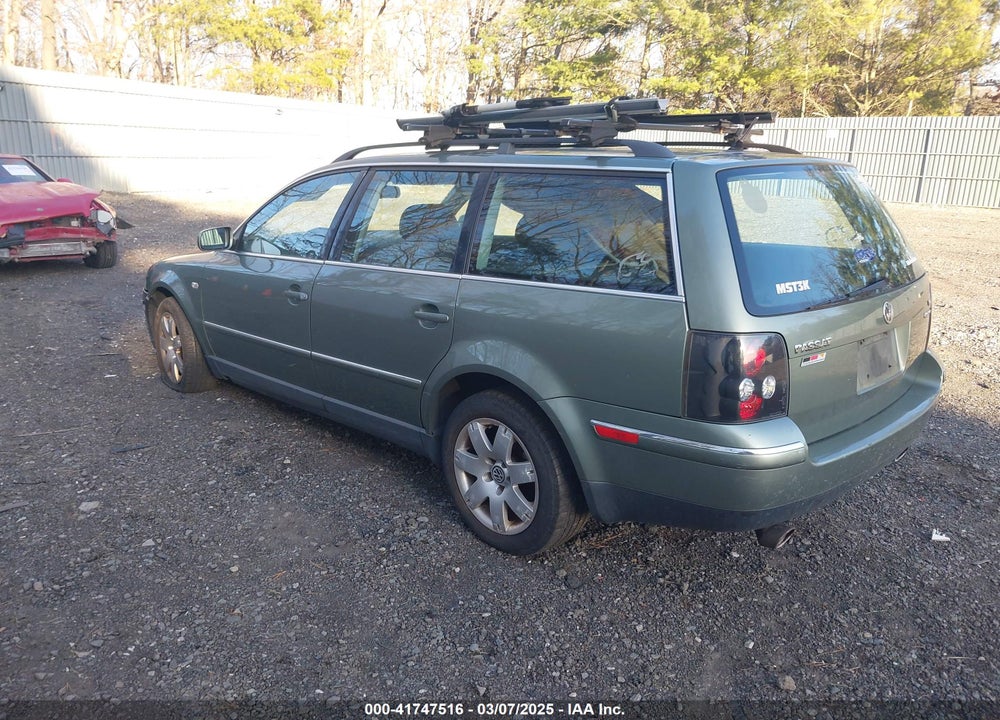 2003 VOLKSWAGEN PASSAT GLX VIN: WVWYH63B23E026361