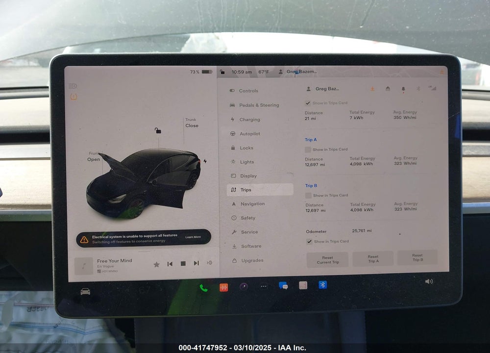 2021 TESLA MODEL Y LONG RANGE DUAL MOTOR ALL-WHEEL DRIVE VIN: 5YJYGDEEXMF208923