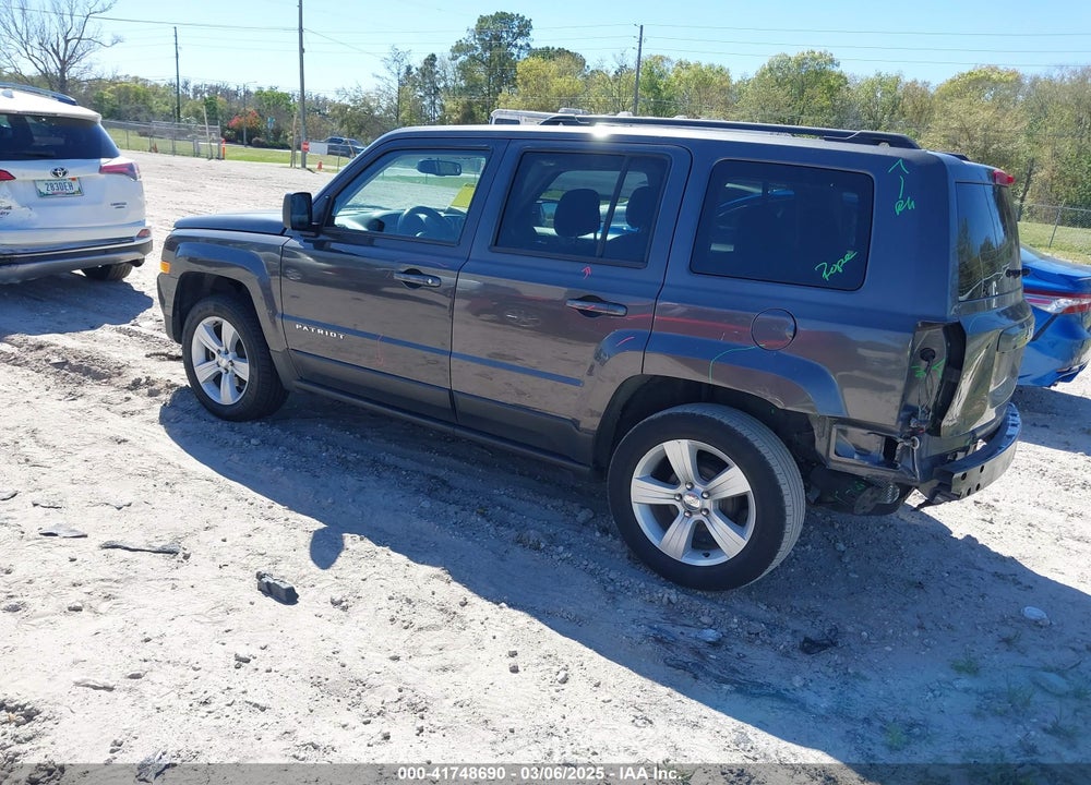 2017 JEEP PATRIOT LATITUDE FWD VIN: 1C4NJPFA7HD116389