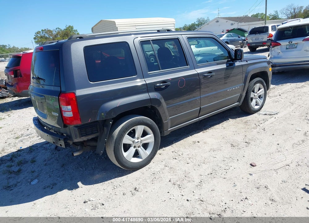 2017 JEEP PATRIOT LATITUDE FWD VIN: 1C4NJPFA7HD116389
