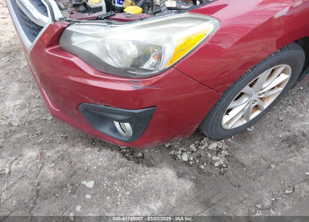 2013 SUBARU IMPREZA VIN: JF1GJAB65DH005923