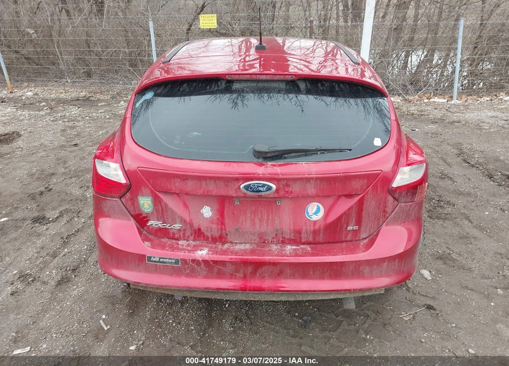 2012 FORD FOCUS SE VIN: 1FAHP3K22CL304163